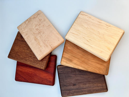 Handcrafted Small Cutting Board | 5x7 Inch | Exotic Hardwood Mix